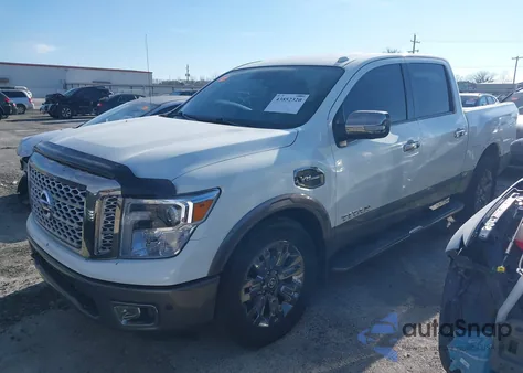 2017 Nissan Titan Platinum Reserve z USA, uszkodzony, nr VIN 1N6AA1E50HN566635